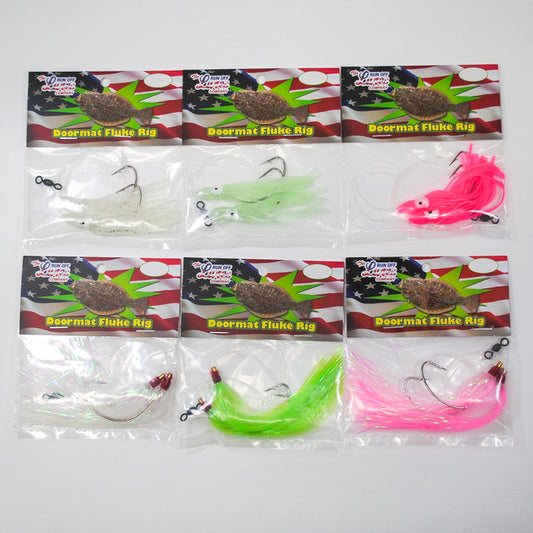 Run Off Lure Co. Doormat Fluke Rigs - 22 Varieties!