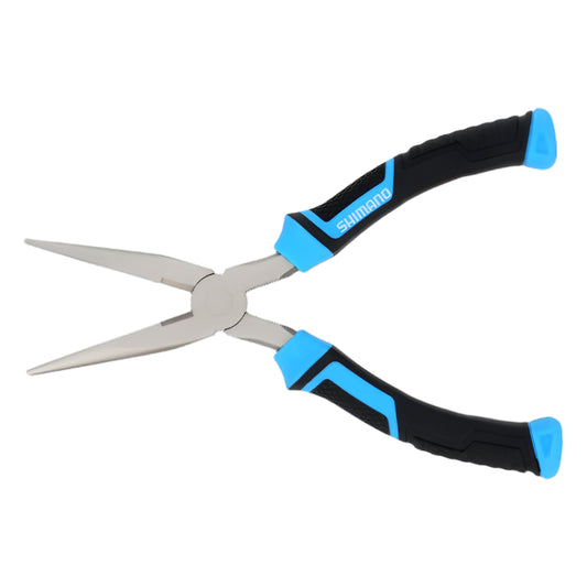 Shimano Brutas Silver Nickel 8in Needle Nose Pliers