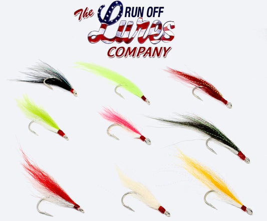 Run Off Rigged Bucktail Teasers / Replacement Hooks 2-Pack