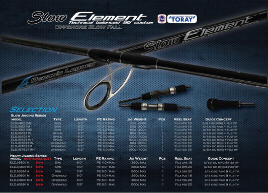 Ocean's Legacy Element - Jigging Series Rod