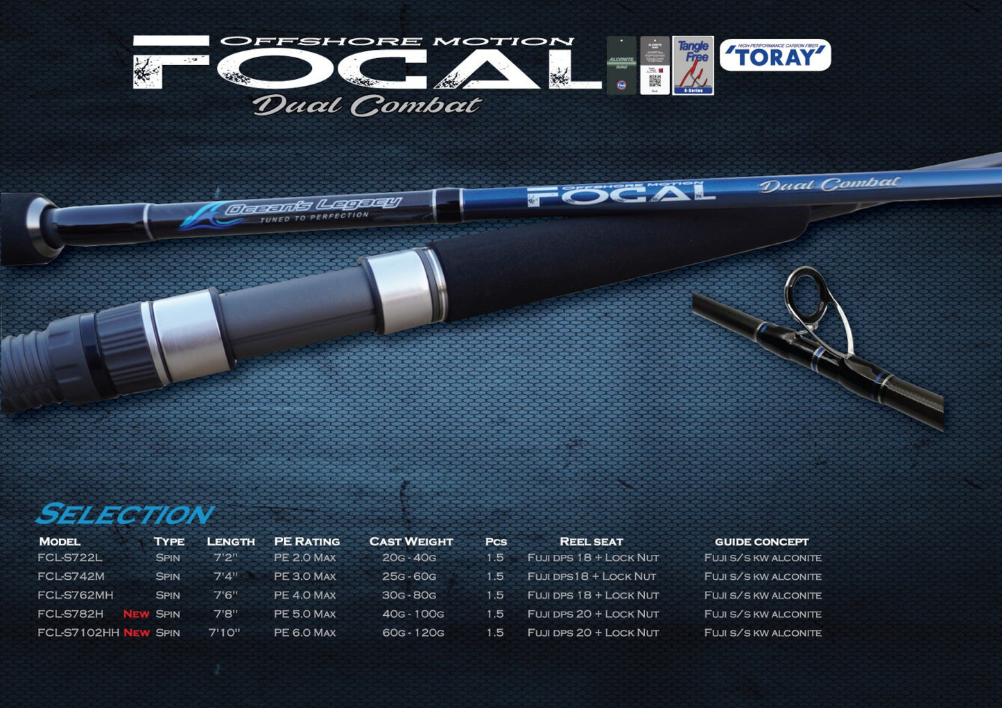 Ocean's Legacy Focal - Offshore Casting Rod