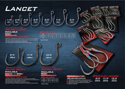 Oceans Legacy Lancet Inline Hooks