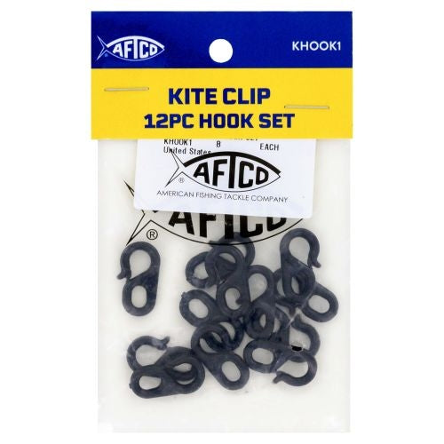 Aftco Kite Clip 12pc Hook Set KHOOK1