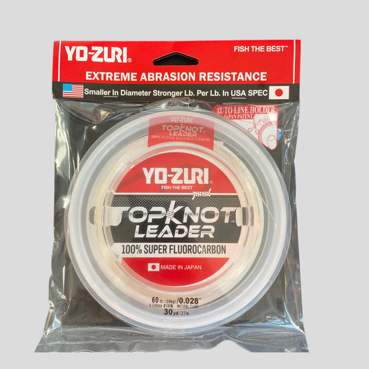 Yo-Zuri Topknot Fluorocarbon Leader Clear 30 Yard Spool